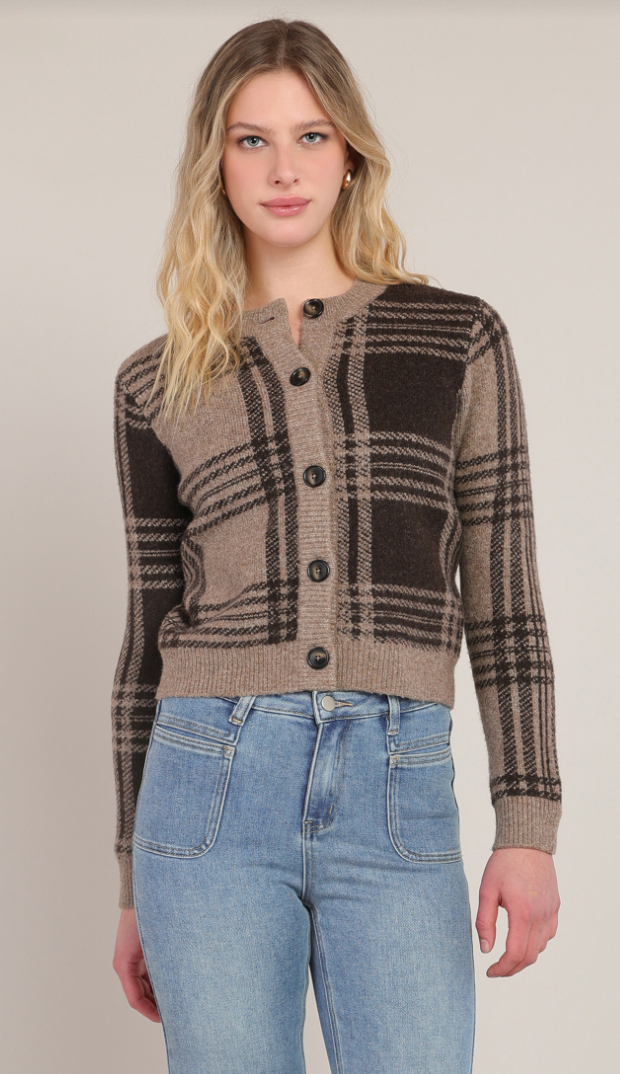 Dex Plaid Cardigan