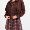 Sadie and Sage Risk Taker Faux Suede Jacket