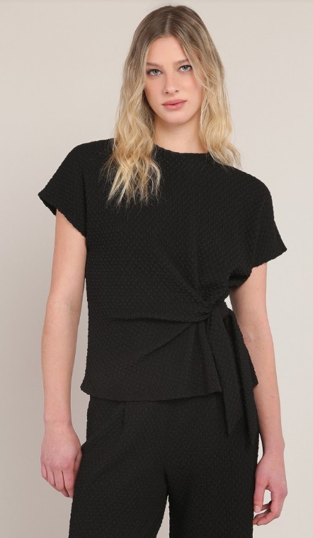 Dex Textured Knot Top