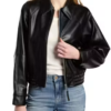 Guess Audrine PU Bomber Jacket