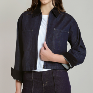 Dex Corduroy Collar Denim Jacket