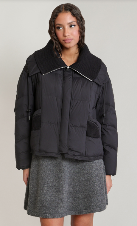 Dex Knit Collar Puffer