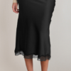 Dex Satin Lace Skirt