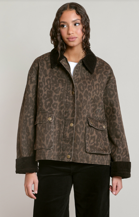 Dex Leopard Denim Jacket