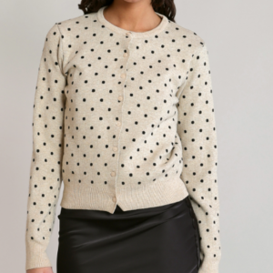 Dex Polkadot Cardigan