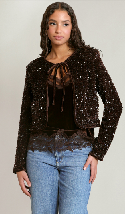 Dex Velvet Sequin Jacket