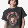 Girl Dangerous Welcome To The Wild West Boyfriend Tee